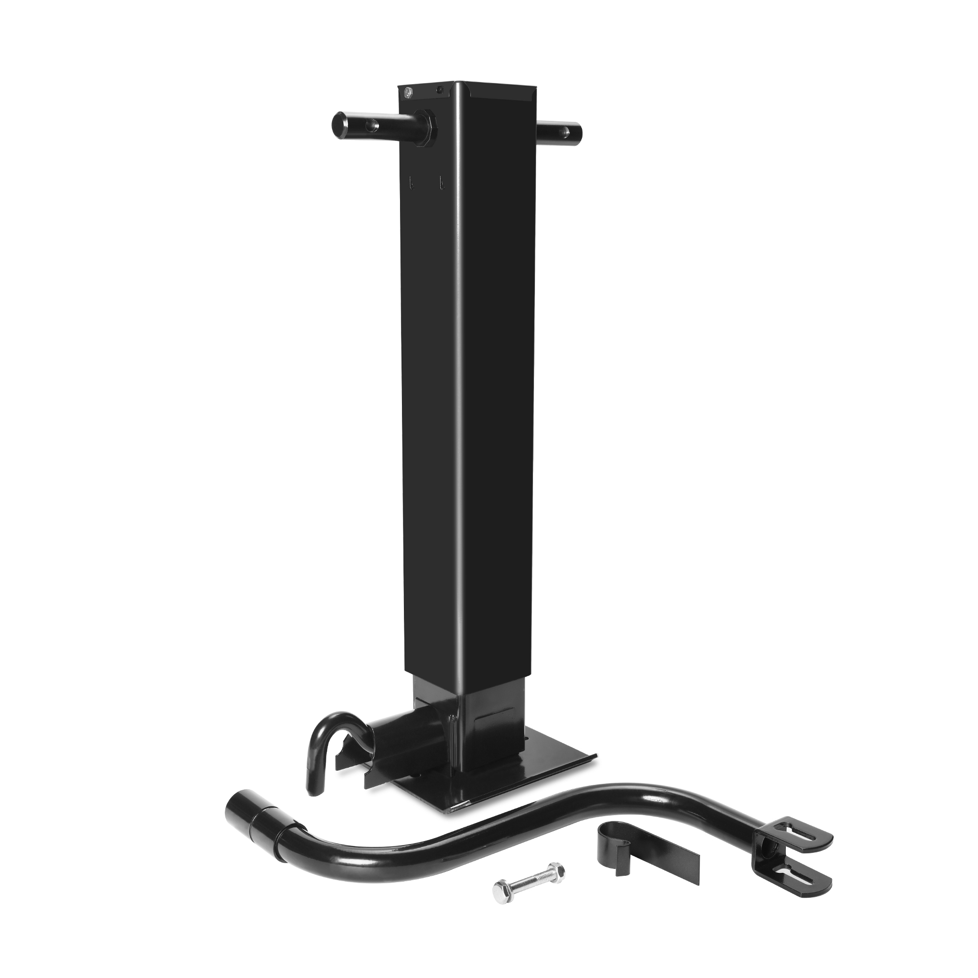 TowingMaster Heavy-Duty Square Trailer Jack — 12000-Lb. Capacity, 26in. Travel, Weld-On, Sidewind Crank